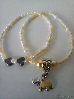 Originální náramky s přívěskem/slon, opice, medvídek....