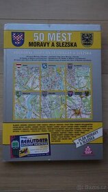50 měst Moravy a Slezska-podrobné mapy měst Moravy a Slezska