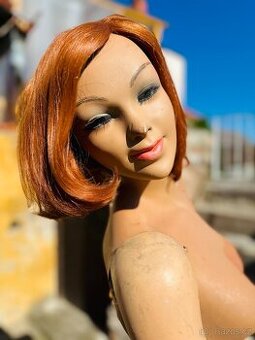 Retro figurína z 60.–70. let – sádrová, životní velikost, Me - 1
