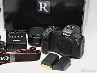 CANON EOS R v krabici + adaptér a druhá baterie