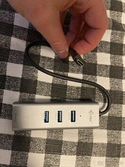 i-tec USB-C Metal 3-portový HUB s GLAN