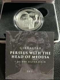 Stříbrná mince Perseus With The Head of Medusa PROOF limited - 1