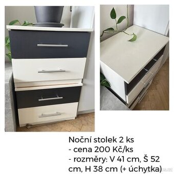 Noční stolek - 2 ks