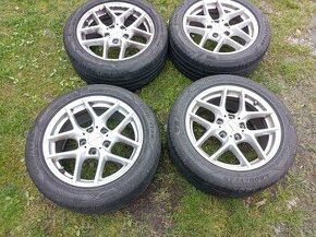 Alu kola BORBET 225/50 R17, pneu letní