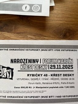 RYBIČKY 48- KŘEST DESKY 29.11.2025