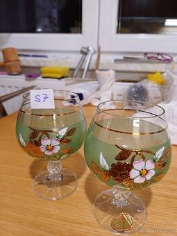 Skleničky ručně zdobené
