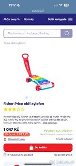 Dětsky Fisher Price xylofon