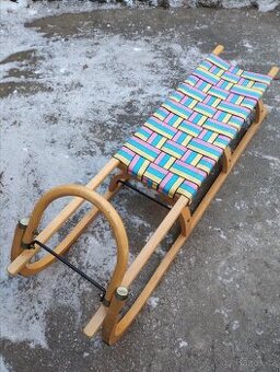 Sáně dřevěné 123cm