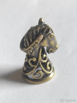 mosazný zvon - zvonek - zvoneček- kůň