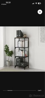 Police Fjällbo, černá 51x136 cm