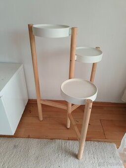 SATSUMAS stojan na rostliny bambus/bílá