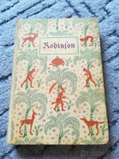 Robinson Crusoe - Stará kniha v němčině