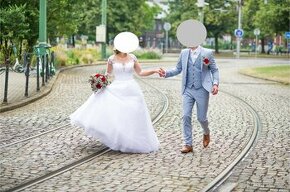 Svatební šaty se závojem - 1