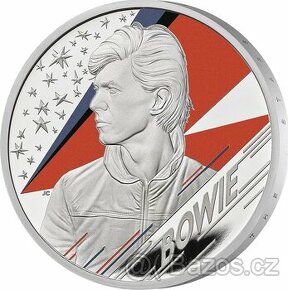 DAVID BOWIE Music Legends 1 Oz Silver Coin 2 Pounds Proof -