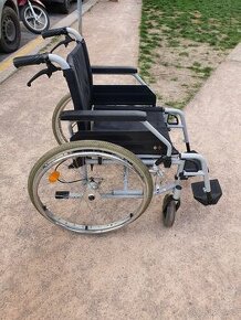 invalidní vozík, skládací, 4 brzdy, B+B XXL