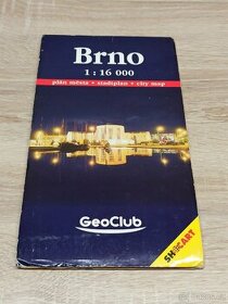 Mapa BRNO 1:16000 plán města 1996