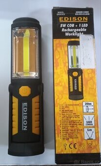 Nabíjecí svítilna 5w COB + 1 LED - nová