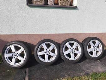 Alu kola 5x112, 7,5x17 et 50 s pneu