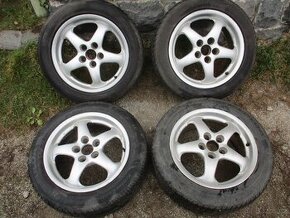 Alu kola 5x100 R16 ET 38 Pneu zimní 205/55 R16 - 1