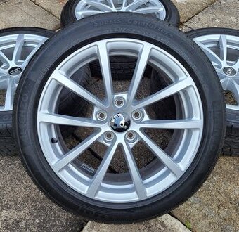 Originál 17" Audi A6 VW Škoda 5x112 letní pneu 5,5-6mm