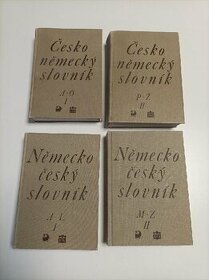 2xčesko-německý slovník +2xněmecko-český slovník Siebenschei - 1