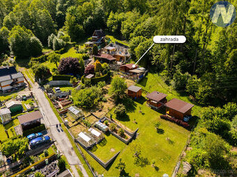 Prodej zahrady 438 m² s chatkou, Větřní - 1