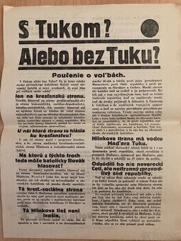 2 predvolebné plagáty okolo roku 1925-1930 - 1