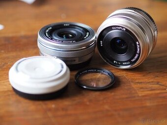 Prodám objektivy Olympus M.Zuiko – 17mm f/1.8 + další skla