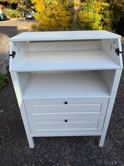 Přebalovací komoda IKEA Sundvik - bíl. mořidlo