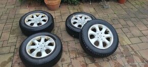 ALU Kola 15, 4x hliník PEUGEOT,CITROEN ,zimní pneu 195/65R15