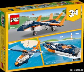 LEGO Creator 3-in-1 31126 3 v 1: tryskáč → vrtulník → člun