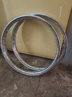 Prodám ráfky cz150c / cz 125 t apod