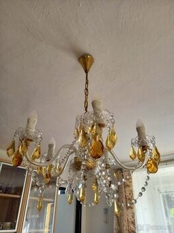 Retro křišťálový lustr