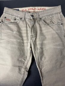 Kalhoty U.S. Polo Assn. Nové béžové TOP