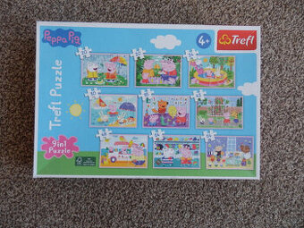 Puzzle 9 v 1 prasátko Peppa