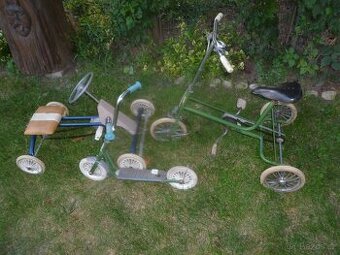 Trojkollky a koloběžky.
