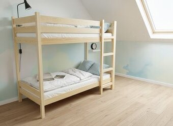 Prodám novou exkluzivní patrovou postel 90x200x180cm s rošty