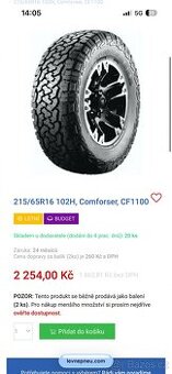 Offroad pneu 215/65/16