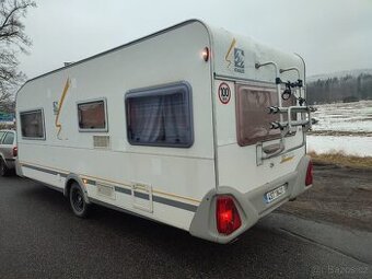 Knaus Sudwind 530, předstan, WC, STK, Palandy