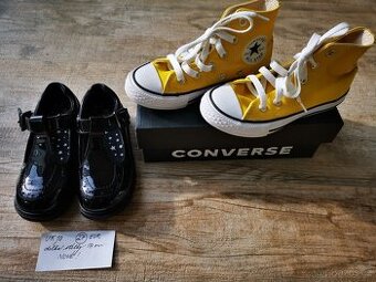 27 dívčí boty-CONVERSE tenisky,  černá jarní obuv. NOVÉ
