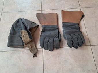 Kožená kukla a rukavice