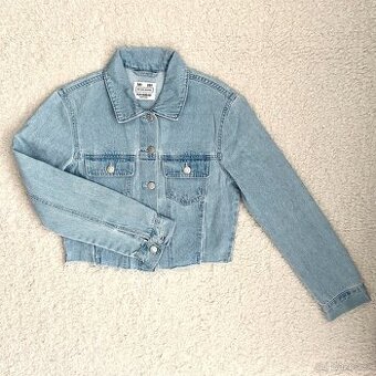Dámská dívčí riflová bunda Pull & Bear vel. M/38