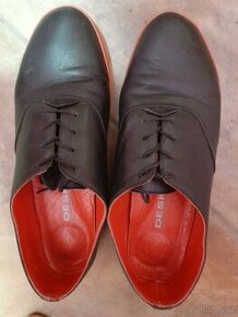 černé elegantní kožené boty vel. 39