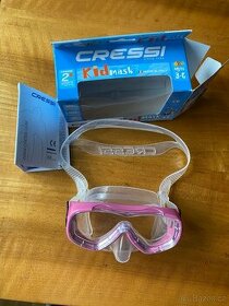 Dětské šnorchlovací brýle od 3 do 14 let růžové - 1