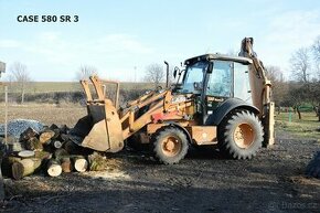 Traktorbagr CASE 580 SR v dobrém stavu