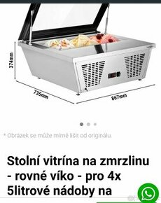 Vitrina na zmrzlinu