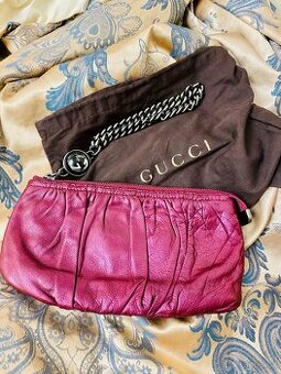 Originální Gucci kožená kabelka na zápěstí