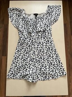 Leopard volán krátký overal, vel XL, New Look