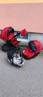 Krásný kočárek Babylux Axel, v záruce 11/2025