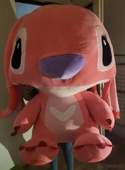 Ruzovy plysak loli&stitch XXL